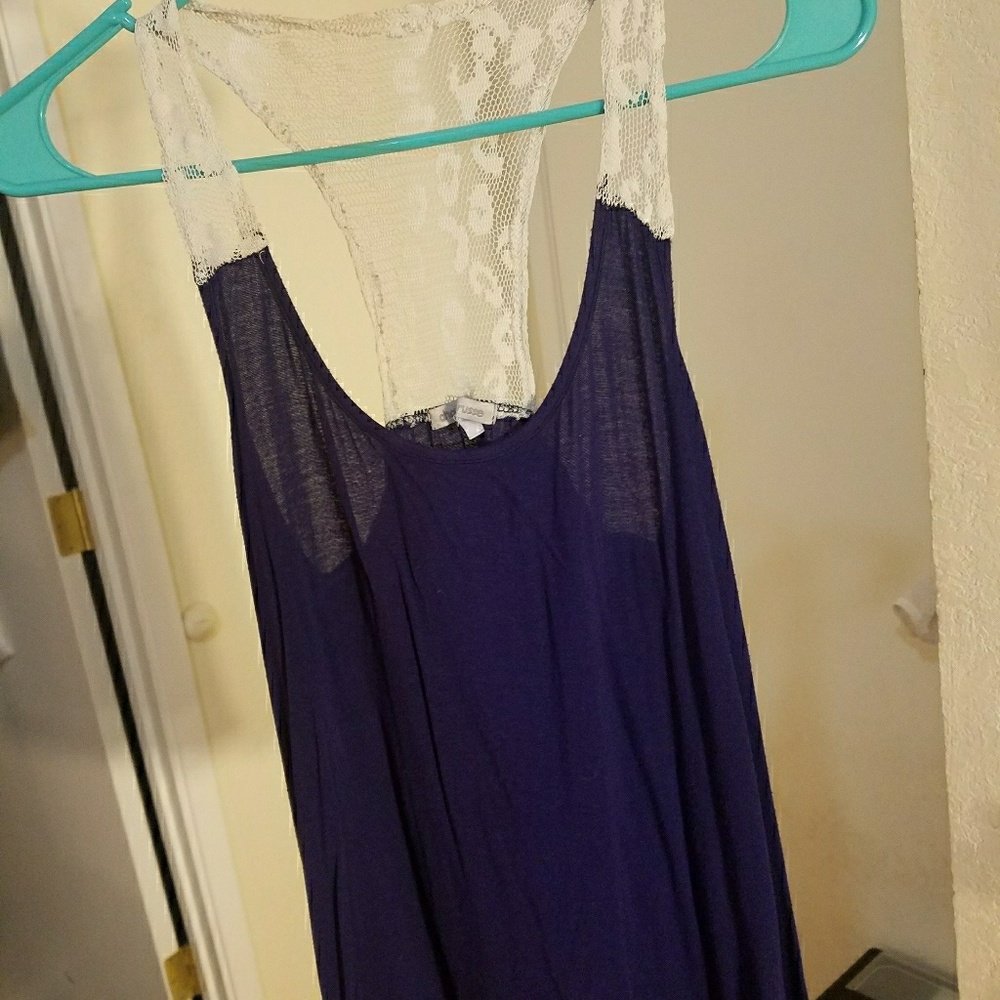 Dark blue tank top